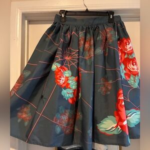 The Oblong Box Shop Floral Spider Web skirt
